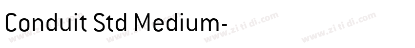 Conduit Std Medium字体转换